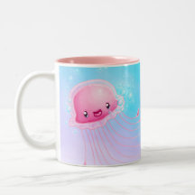 Rosa Quallen Tee Tasse