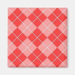 Rosa Rauten-Magnet Kühlschrankmagnete