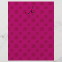 Rosa Rosen des Monogramms Individuelle Flyer