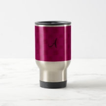 Rosa Rosen des Monogramms Kaffeetasse