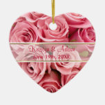 Rosa Rosen-Eleganz - fertigen Sie besonders an Weihnachtsbaum Ornamente