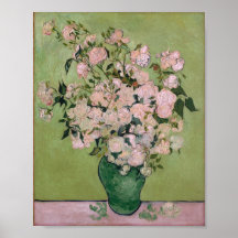 Rosa Rosen-Vintager Post-Impressionismus Van Gogh Poster