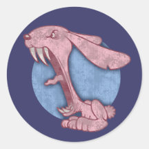 Rosa schlechtes Häschen Sticker