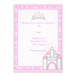 ROSA SCHLOSS-PRINZESSIN BIRTHDAY PARTY RSVP3 INDIVIDUELLE EINLADUNG