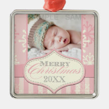 ROSA SCHNEEFLOCKE-FROHE WEIHNACHT-FOTO-VERZIERUNG ORNAMENT