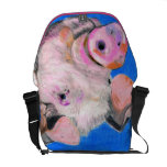 Rosa Schwein Kurier Taschen