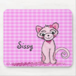Rosa süßes Katze mousepad
