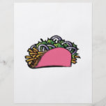 Rosa Taco Flyerdruck