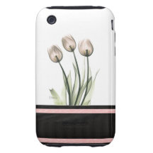 Rosa Tulpe-Case-Mate Tough iPhone 3 Hülle