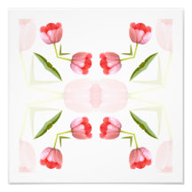 Rosa Tulpe-Kaleidoskop-Muster Photographie