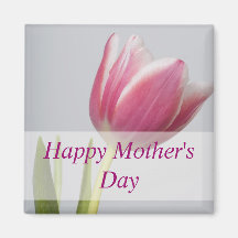 Rosa Tulpe-Magnet, glückliches Mother'sDay Magnets