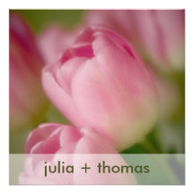 Rosa Tulpen • Hochzeits-Einladung