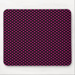 Rosa Tupfen auf Schwarzem mousepads