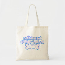 Rosa u. blaue PBGV Taschen-Tasche