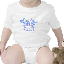 Rosa u. blauer sibirischer Schlittenhund-Baby-Stra