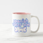 Rosa u. blauer spanischer Wasser-Hundebecher Kaffeetasse
