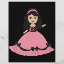 Rosa u. schwarze Kleiderprinzessin 2 Flyerdruck