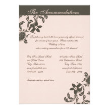 Rosa und Brown Paisley mit Blumen Ankündigungen