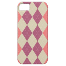 Rosa und Elfenbein Arglye iPhone 5 Fall iPhone 5 Etuis