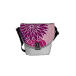 Rosa und lila Blumen kuriertaschen