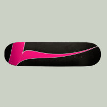 Rosa und schwarze Plattform skateboards