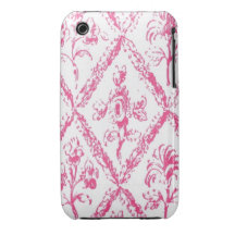 Rosa-und weißerblumeniPhone 3 Kasten iPhone 3 Case-Mate Hülle