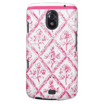 Rosa-und weißerblumenSamsung-Galaxie-Telefon-Kaste Galaxy Nexus Case