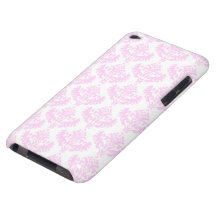 Rosa und weißes Damast-Muster Case-Mate iPod Touch Hülle