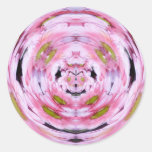 Rosa und weißes Gänseblümchen-Kugel-Aufkleber
