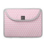 Rosa und weißes Tupfen-Muster Sleeve Für MacBooks