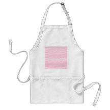 Rosa und weißes Tupfen-Muster. Spotty. Schürzen