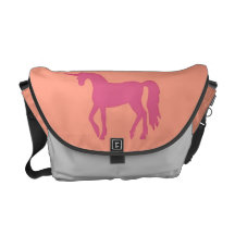 Rosa Unicorn - Mandarine-Rickshaw-Bote-Tasche Kuriertaschen