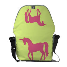 Rosa Unicorn - Midori grüne Rickshaw-Bote-Tasche Kuriertasche