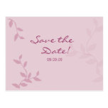 Rosa verlässt Save the Date Postkarte