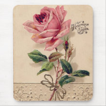 Rosa Vintage Rose Mauspad
