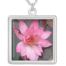 rosa Wasserlilie Selbst Gestalteter Schmuck