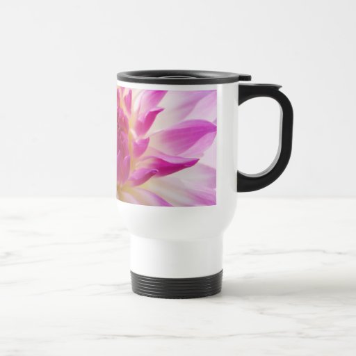 Rosa weiße Dahlie-BlumenKaffeetassegeschenke