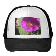 Rosa Wildblume Baseball Mütze