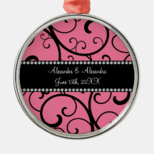 rosa Wirbels-Gastgeschenke Hochzeit Weihnachtsbaum Ornament