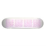 Rosa Zebra-Druck, Tiermuster Individuelle Skatedecks