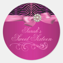 Rosa Zebra-Druck-u. des Bogen-Bonbon-16 Umschlag-A