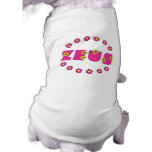 Rosa Zeuss Flores Hund T-shirts