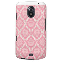 Rosa zwei und eleganter Sahnedamast Samsung Galaxy Nexus Hülle