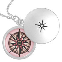rose compass star lockets