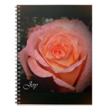 Rose des Freude-Notizbuches