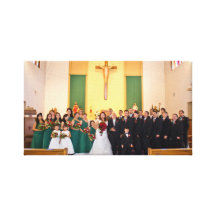 Rose u. Enriques Hochzeit ausgedehnte Leinwand Leinwanddruck