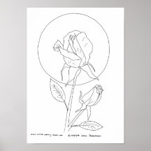 Rose und Knospe Posterdrucke