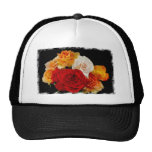 Rosen-Blumenstrauß Baseballmützen
