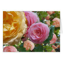 Rosen-Collage Grußkarte
