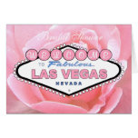 Rosen-Einladungs-Karte Brautparty-Las Vegas rosa